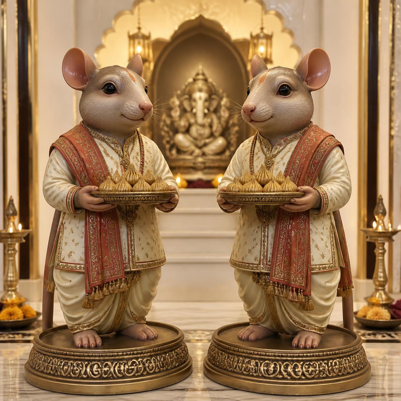 Shubh Mooshak Maharaj — Imperial Festive Pair