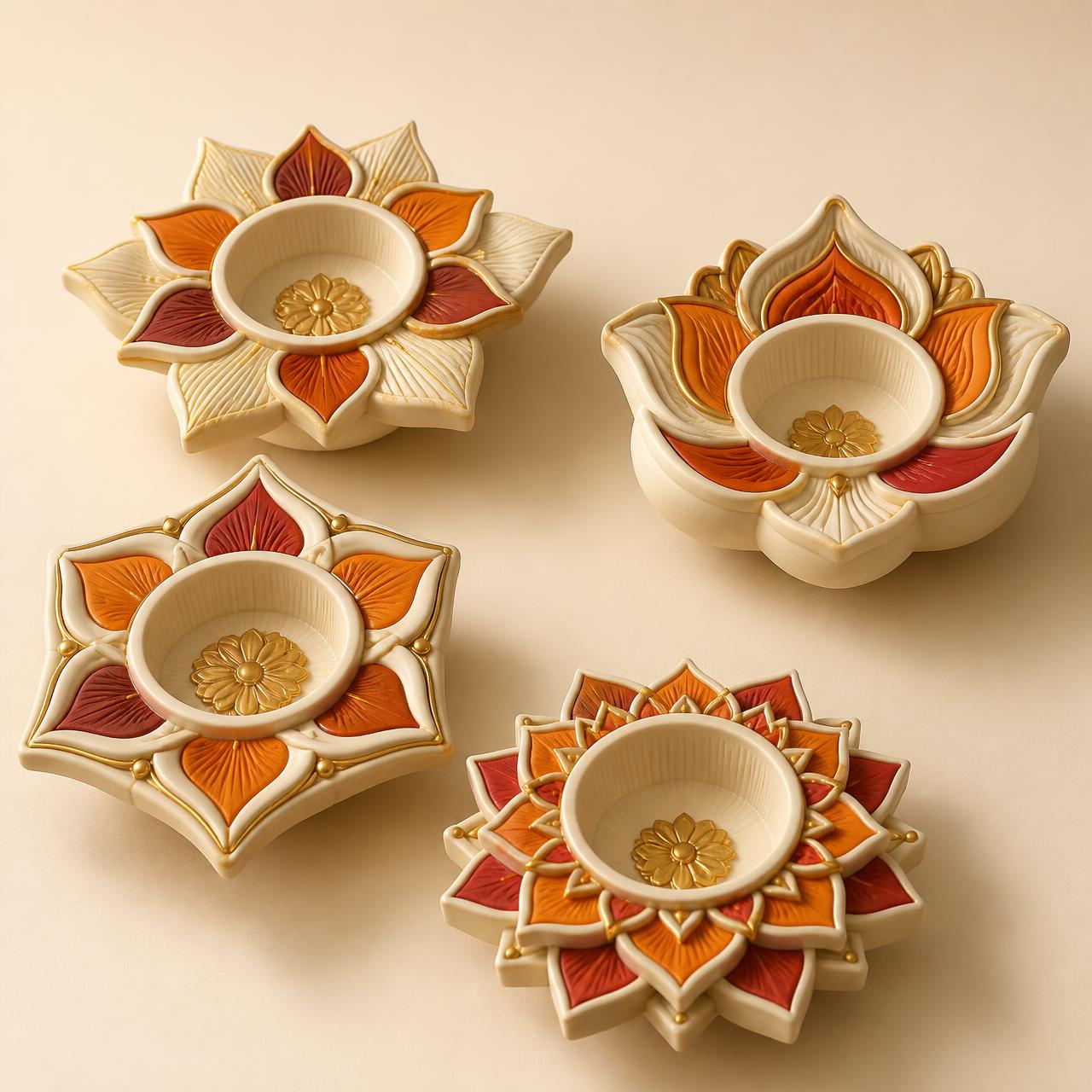 Mangalam Diya Sculpture Set