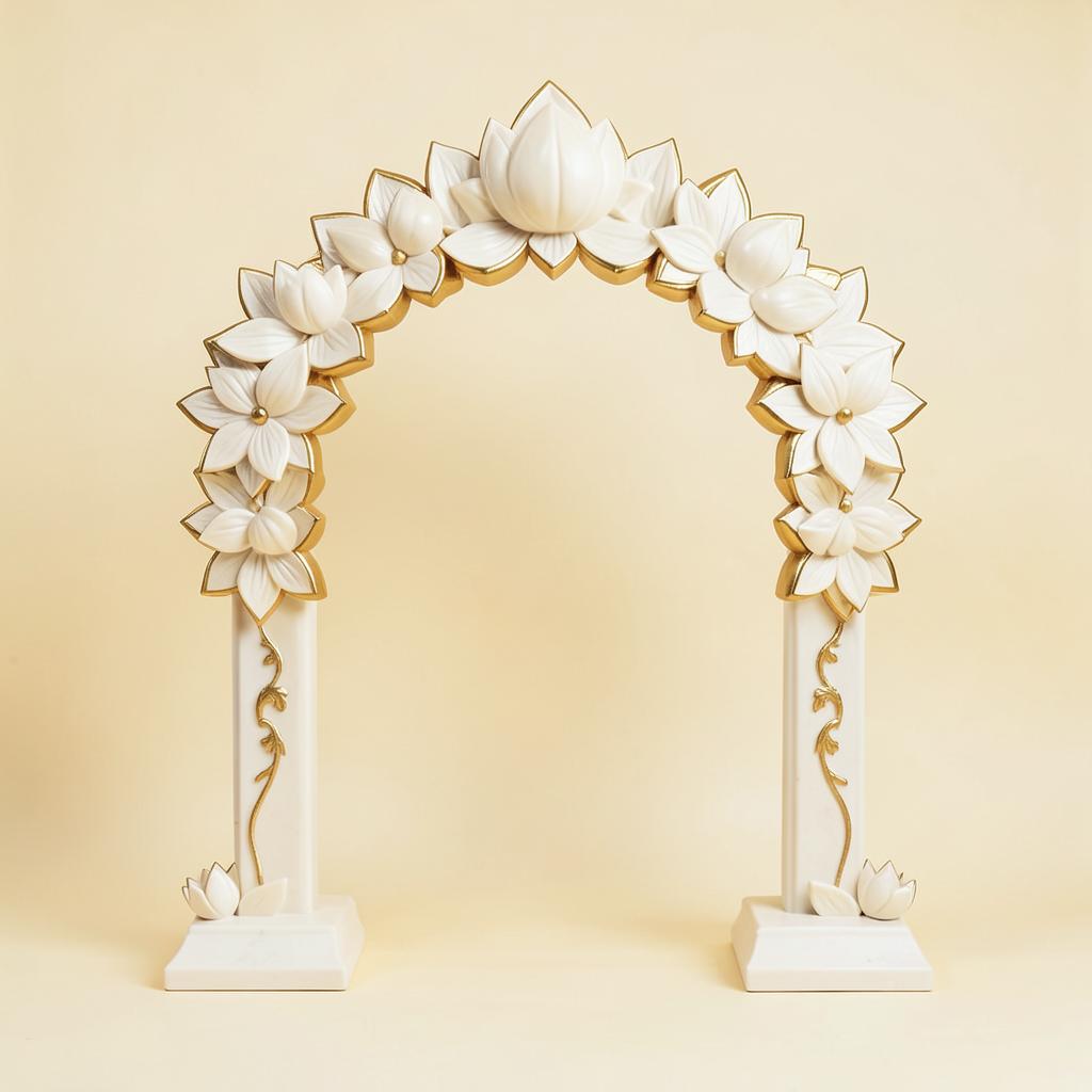 Lotus Mandap Backdrop Arch