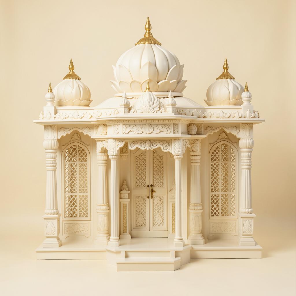 Grand Ganesha Mandir Backdrop